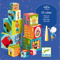 10 Cubes Véhicules - Djeco