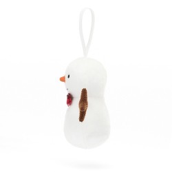 Peluche Festive Folly bonhomme de neige 9 cm - Jellycat