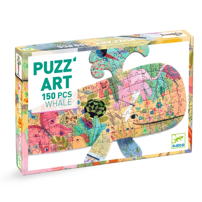 Puzzle 150 pcs Puzz'Art Whale - Djeco