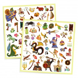 Stickers métallisés Médiéval Fantastique - Djeco