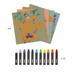 Crayons de cire "Inspired by" Ballerines - Djeco