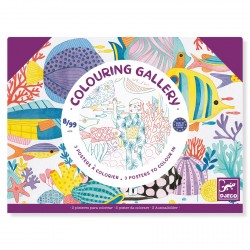 Posters à colorier Colouring Gallery : Japon - Djeco