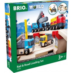 Circuit-rail route transport de roches - Brio
