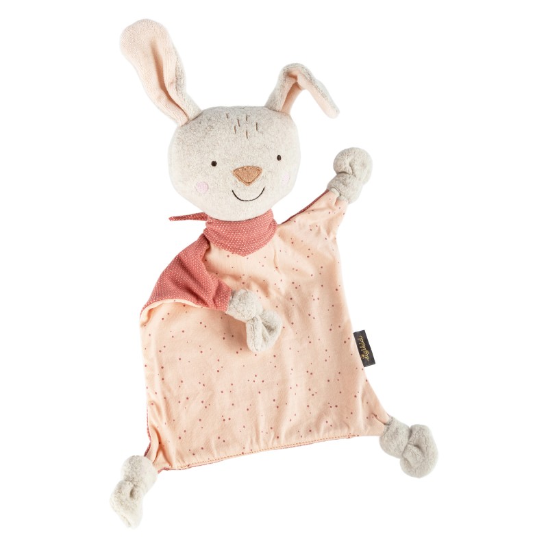 sigikid® Doudou lapin rose/blanc