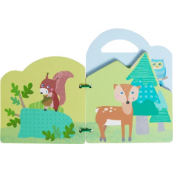 Livre en bois les animaux de la forêt - Haba