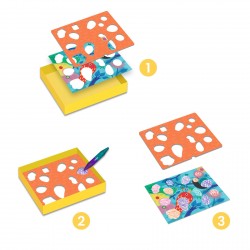 Fabuleux pochoir Piou Piou & Co - Djeco