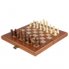 Coffret échecs, backgammon et dames 48 cm en acajou - Manopoulos
