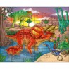PUZZLE 3X24P DINOSAURES