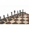 Echiquier en noyer 27 cm avec pièces en métal - Manopoulos