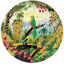 Puzzle 250PCS en bois Quetzal Resplendissant - Puzzle Michèle Wilson