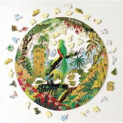 Puzzle 250PCS en bois Quetzal Resplendissant - Puzzle Michèle Wilson
