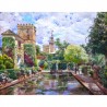 Puzzle 250PCS en bois : Le bassin de l'Alcazar - Puzzle Michèle Wilson