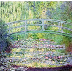 Puzzle 350pcs en bois Le pont japonais de Monet - Puzzle Michèle Wilson