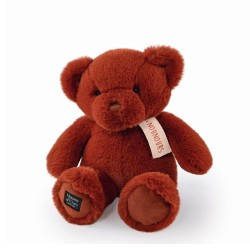 Ours en peluche marron roux assis - Le Nounours - 28 cm - Histoire d'Ours