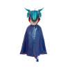 Déguisement Cape dragon azur métal 5/6 ans - Great Pretenders