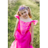 Déguisement Robe de princesse pour la fête rose vif 7/8 ans - Great Pretenders