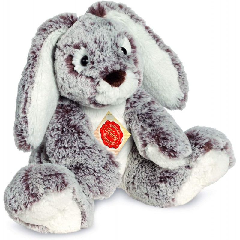 Peluche Lapin souple gris 21 cm - Hermann Teddy