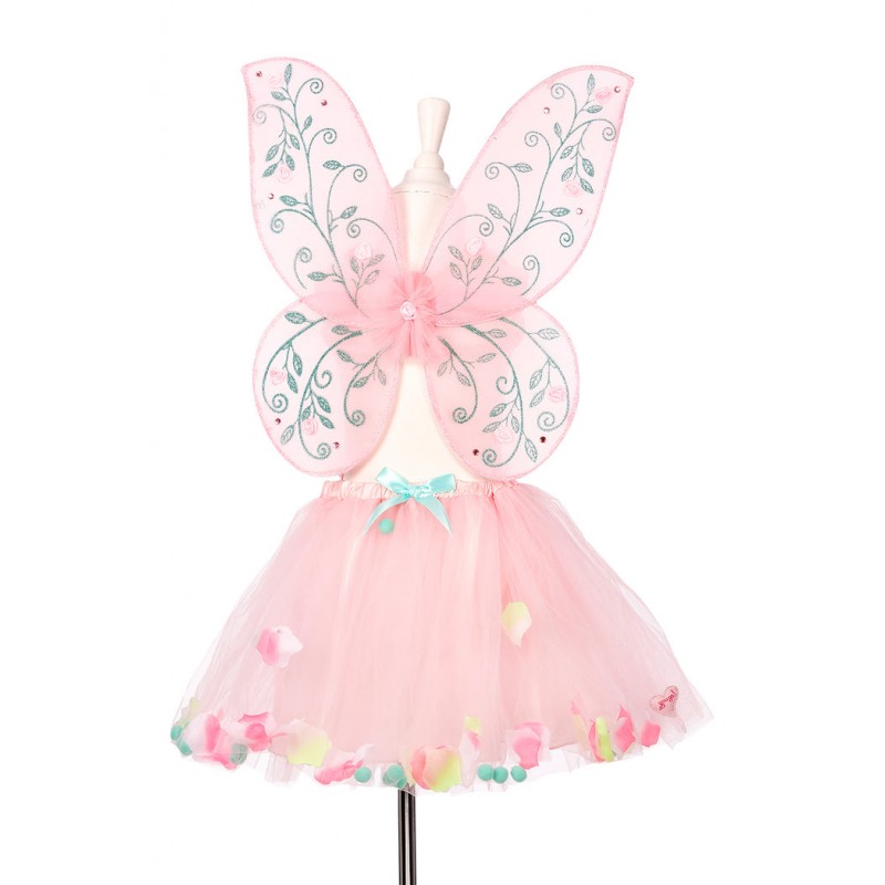 Déguisement Jupe Elody + Ailes Rose Ajustables 5-7 ans - Souza