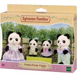 Lot 4 Figurines La famille Panda - Sylvanian Families