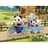 Figurine La fille Panda avec son vélo et sa remorque - Sylvanian Families