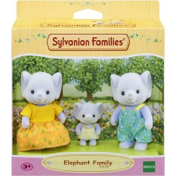 Lot 3 Figurines la famille Éléphant - Sylvanian Families