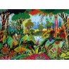 Puzzle en bois 650Pcs - Perruche et Amazone par Alain Thomas - Puzzle Michèle Wilson