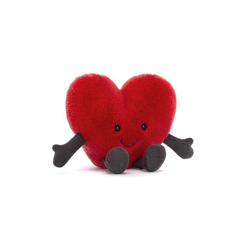 Peluche petit coeur rouge Amuseable 11 cm - Jellycat