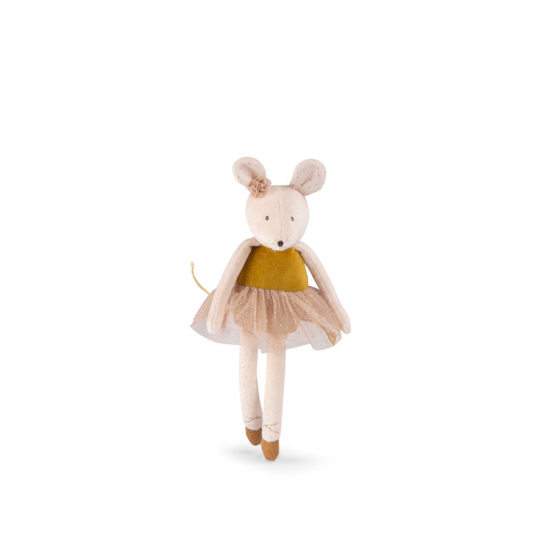 Petite peluche Souris Or 31 cm- La petite Ecole De Danse - Moulin Roty