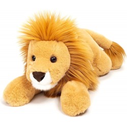 Peluche lion couché 45 cm -...