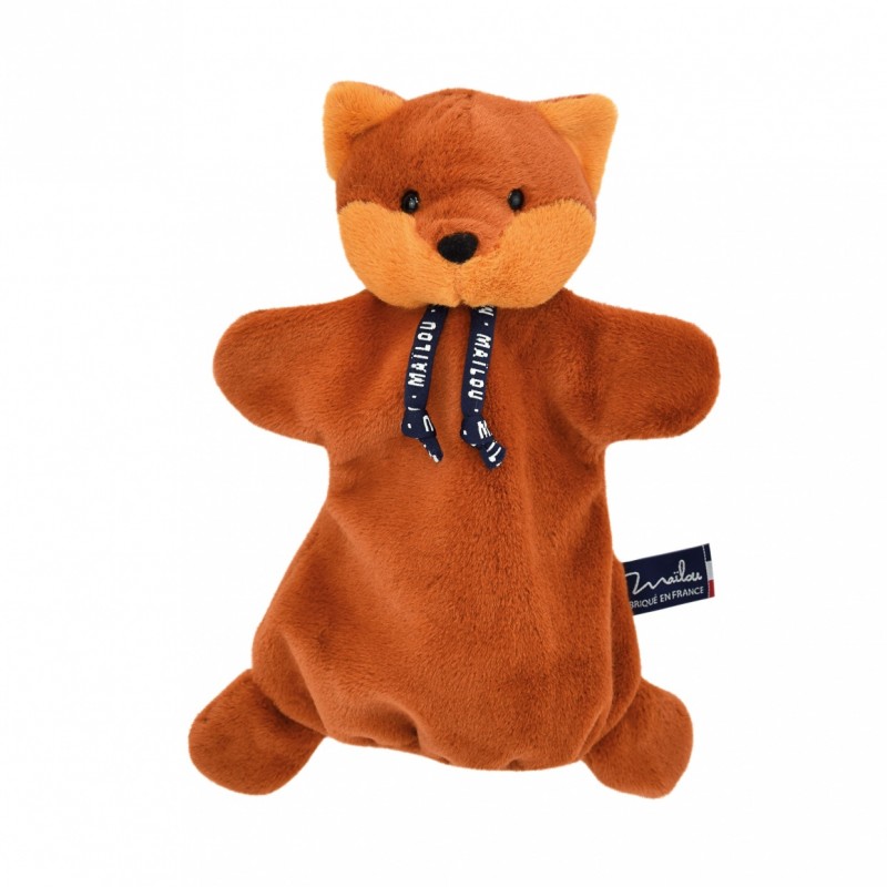 Doudou Marionnette Renard roux dorlotin 25 cm - Maïlou