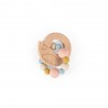 Hochet anneau de dentition bois et silicone Cygne - Moulin Roty