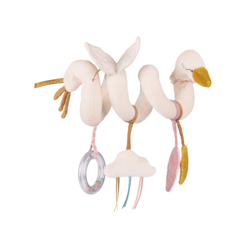 Spirale d'activités cygne en tissu - La petite école de danse - Moulin Roty