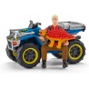 Fuite sur quad face au vélociraptor - Schleich