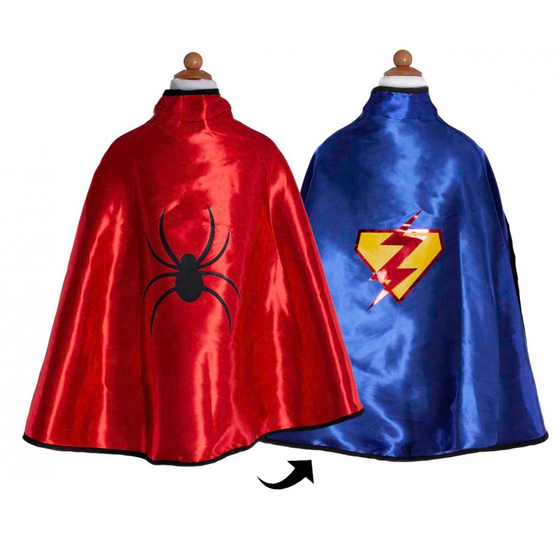 Cape et masque réversibles super héros 4-6 ans - Great Pretenders