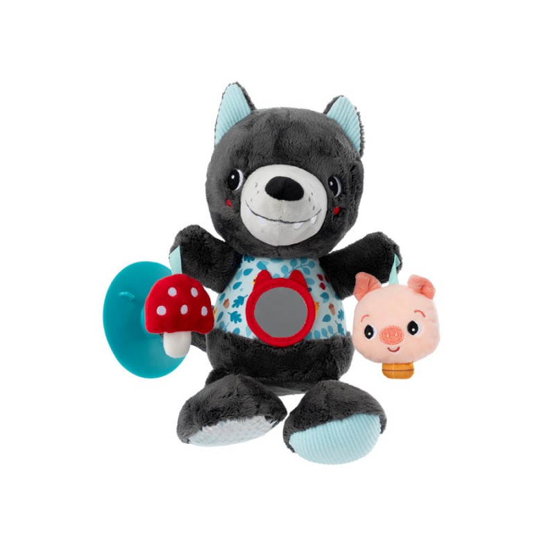 Peluche d'activités nomade Louis le loup - Lilliputiens