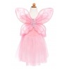 Déguisement Robe rose papillon sequins avec ailes 5-7 ans - Great Pretenders