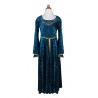Déguisement Robe Dame Guenièvre bleu 9-10 ans - Great Pretenders