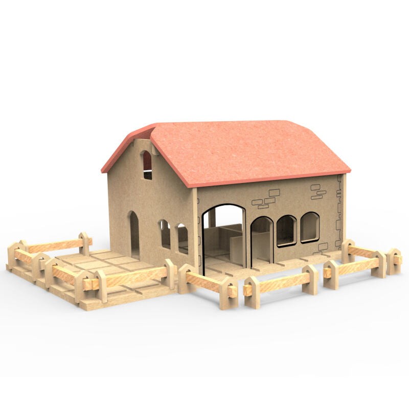 Ma ferme à construire et à colorier - Ardenne Toys
