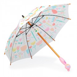Parapluie en bois - Fleurs rose - Vilac