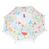 Parapluie en bois - Fleurs rose - Vilac