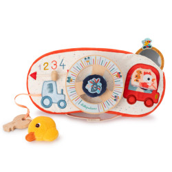 Panneau d’activités en voiture ferme - Lilliputiens