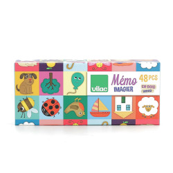 Jeu de Mémo imagier en bois Mélusine - Vilac