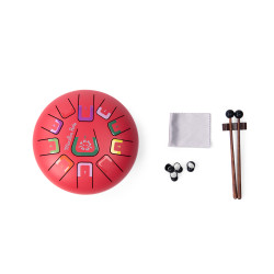 Tambour à languettes rouge...