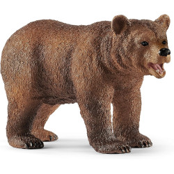 Figurines Maman grizzly avec ourson - Schleich