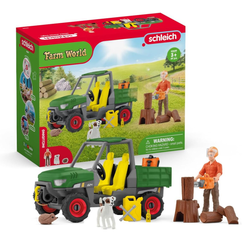 Set de figurines : Garde forestier avec véhicule - Schleich