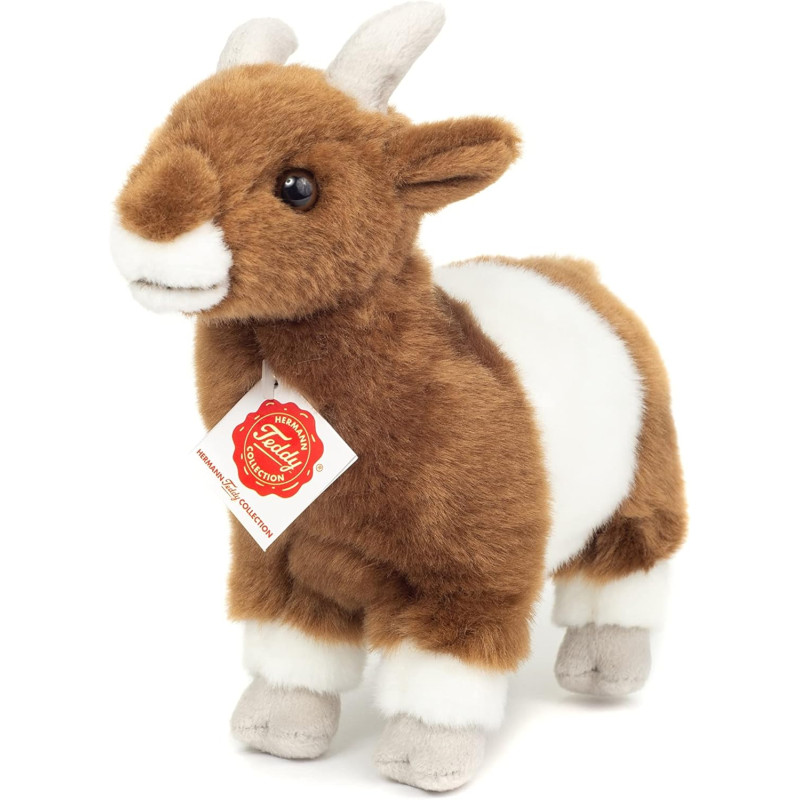 Peluche chèvre debout 22 cm - Hermann Teddy