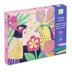 Coloriage sur bois Sweet...