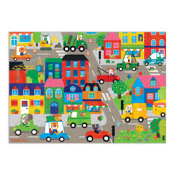 Puzzle 48 pcs - En Ville - Les Popipop - Moulin Roty