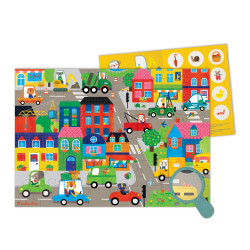 Puzzle 48 pcs - En Ville - Les Popipop - Moulin Roty