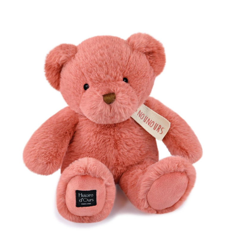 Peluche Le Nounours Rose Praline 28 cm - Histoire d'Ours
